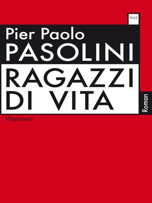 cover image of Ragazzi di vita